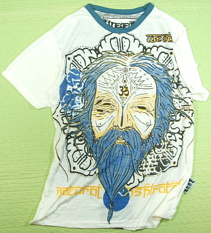 sadhu　サドゥ—のTシャツ　インドの行者のＴシャツ　ヨガ　ヨーガ　サドゥＴシャツ　インドＴシャツ　悟りＴシャツ