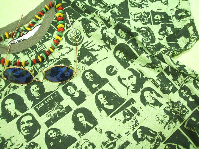 Bob Marley　ボブマーリーＴシャツ　 レゲエＴシャツ　ラスタ　レコードジャケット　ボブ・マーレーのＴシャツ