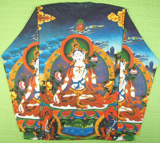 長袖　ロンＴ　チベット仏教曼荼羅Ｔシャツ　チベット仏教Ｔシャツ　チベット　仏陀Ｔシャツ