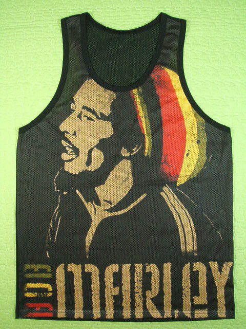 ボブマーリータンクトップ メッシュ Bob Marley T-shirt ラスタ レゲエ