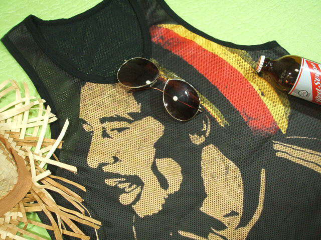 ボブマーリータンクトップ メッシュ Bob Marley T-shirt ラスタ レゲエ