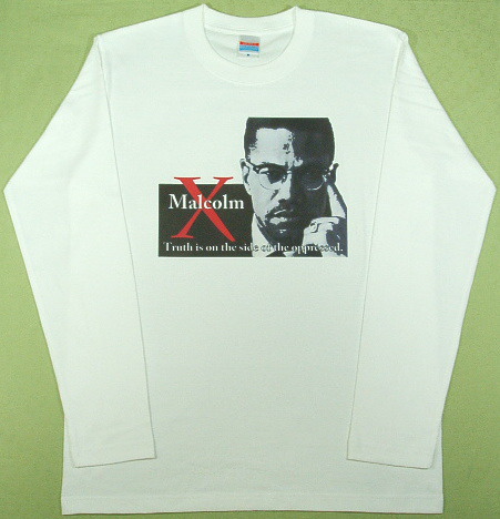 Tシャツ ブラックライブズマターのTシャツ ブラックパンサーのTシャツ ロンT マルコムエックスのTシャツ 長袖 Malcolm X T-shirts
