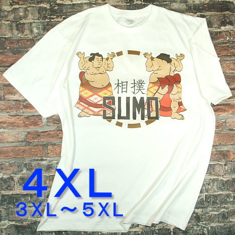 LOTCYosVc 4L 5L 6L 告ôsVc@rbOTCY@SUMO T-shirt@͎m̂sVc@傫TCY@osVc@3XL 4XL 5XL